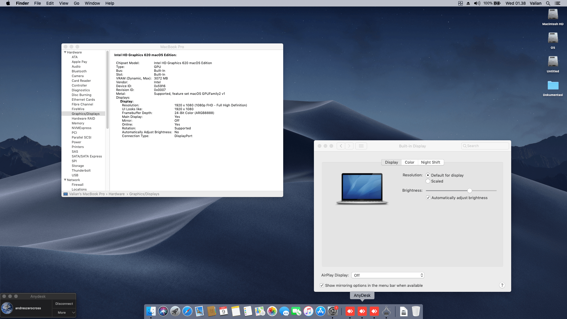 Asus A442UF FA023T [KabyLake R   Intel HD 620 + I2C] 6